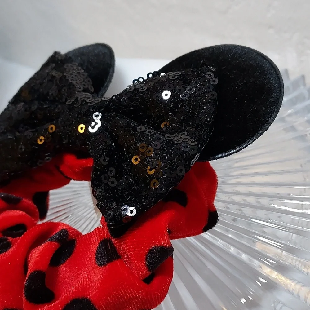 Hair Ties - Sequins - Mini Mouse Ears 4-bundle